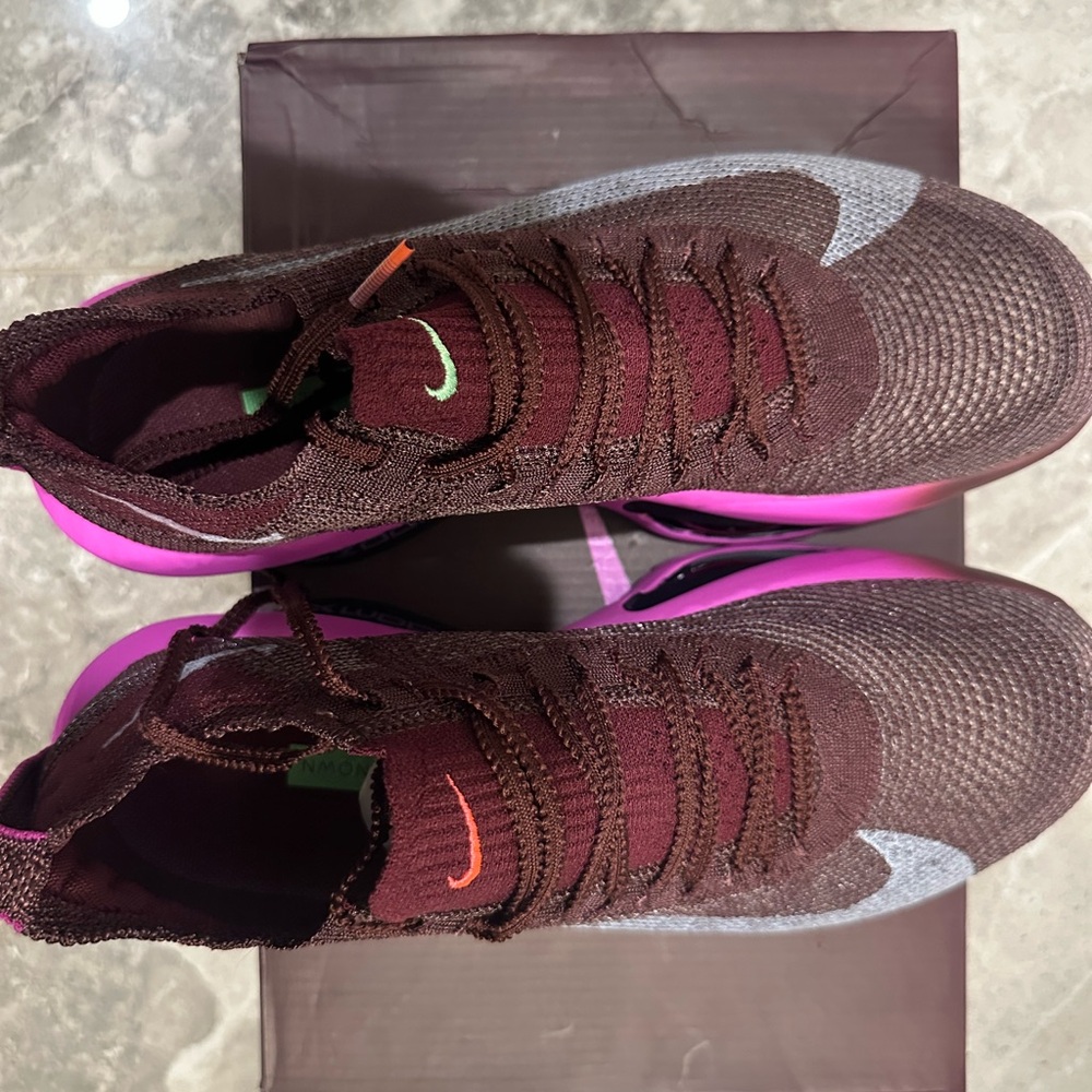 Brand New Nike Air Zoom AlphaFly Next %3 FK - Burgundy/Pink/Violet - Picture 2 of 14